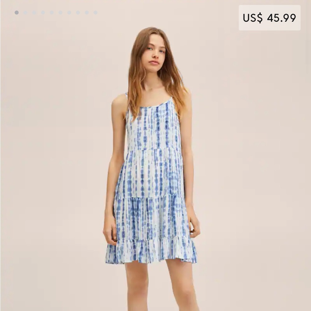 Mango tie dye print dress